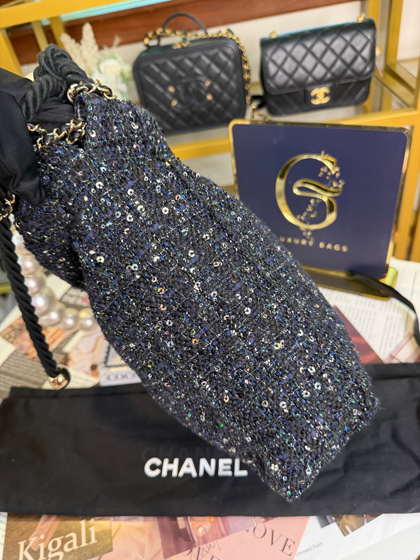 CHANEL TWEED HOBO