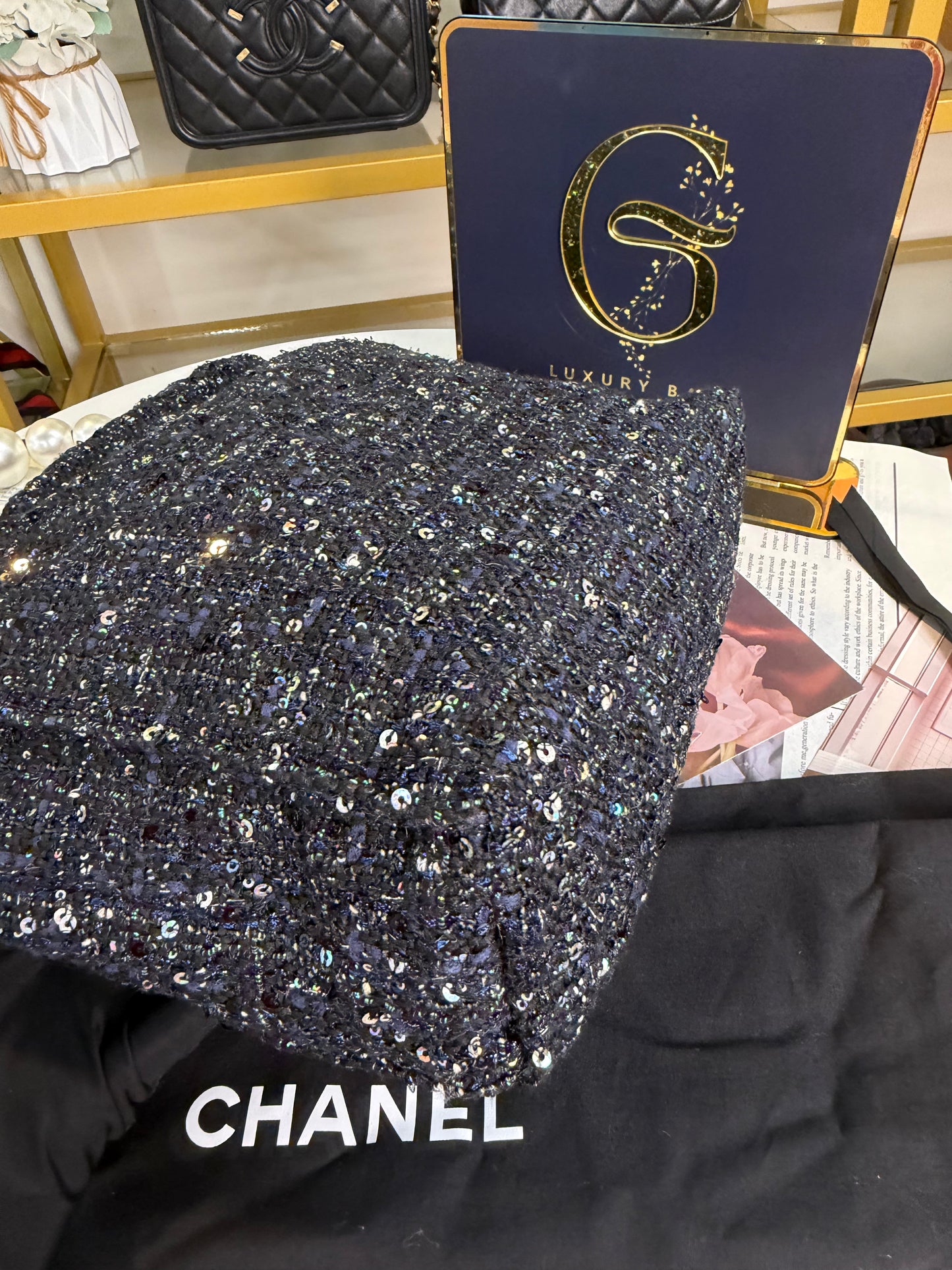 CHANEL TWEED HOBO