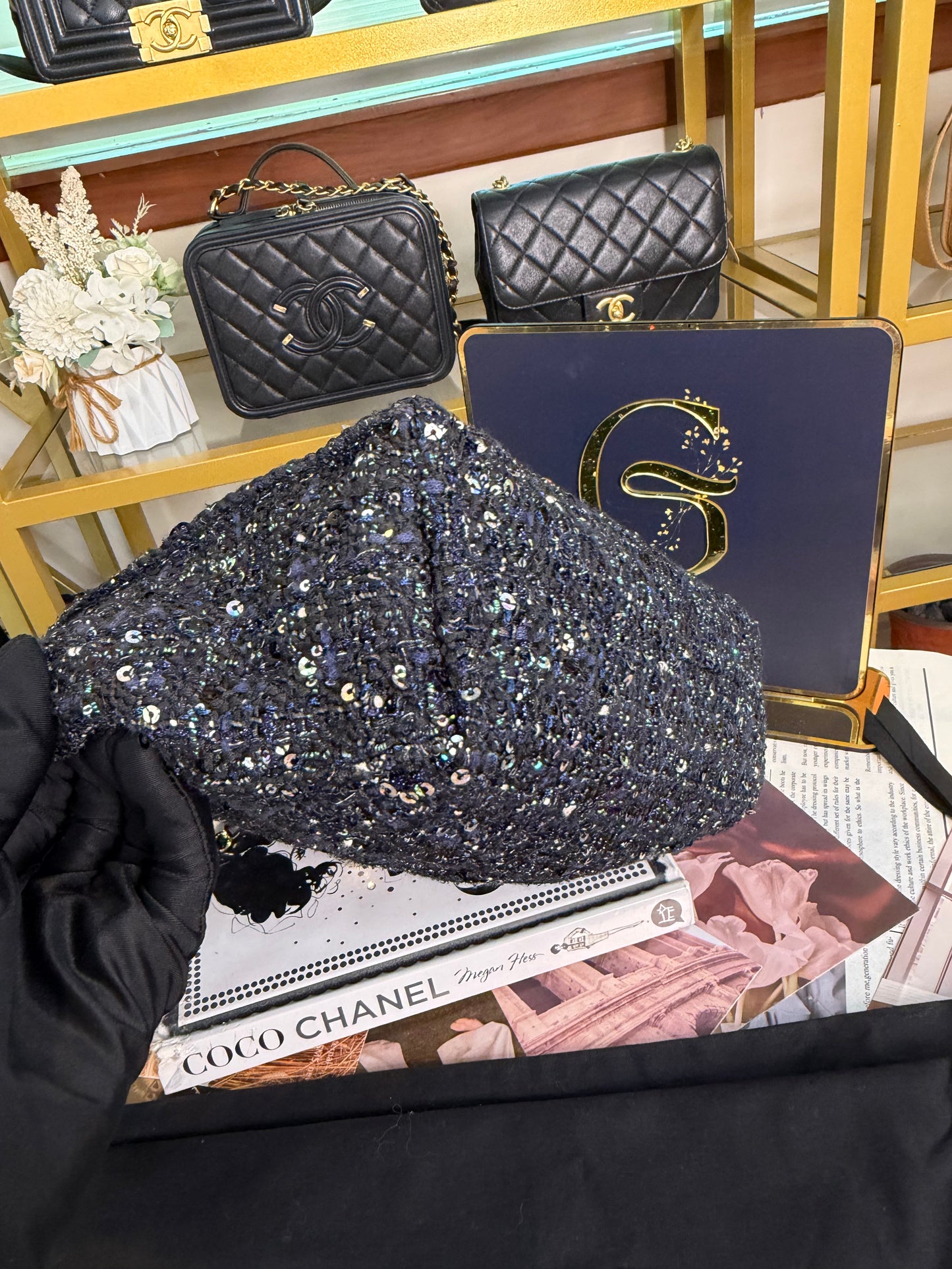 CHANEL TWEED HOBO