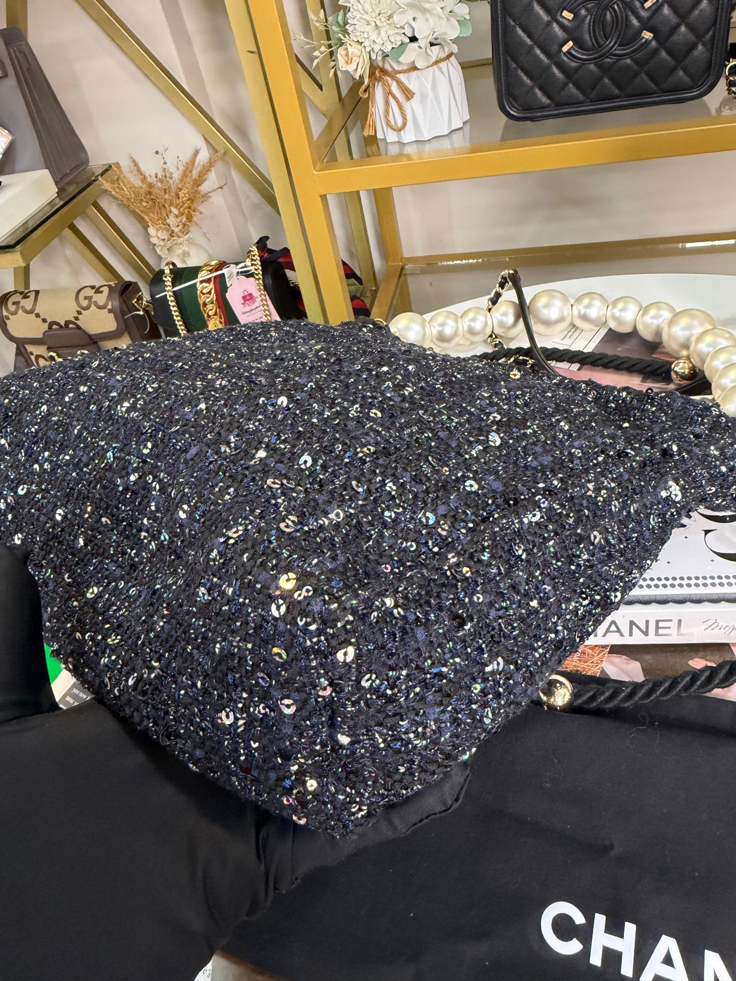 CHANEL TWEED HOBO