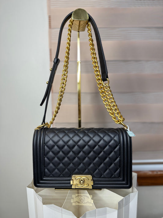 CHANEL LE BOY OLD MEDIUM CALF