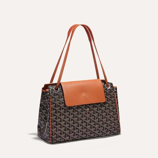 BRANDNEW GOYARD ROUETTE TAN/BLACK