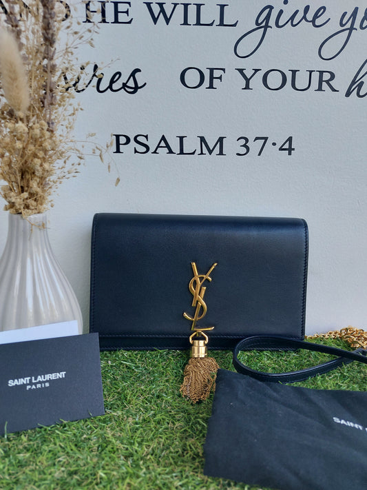 YSL Saint Laurent Kate WOC Tassle