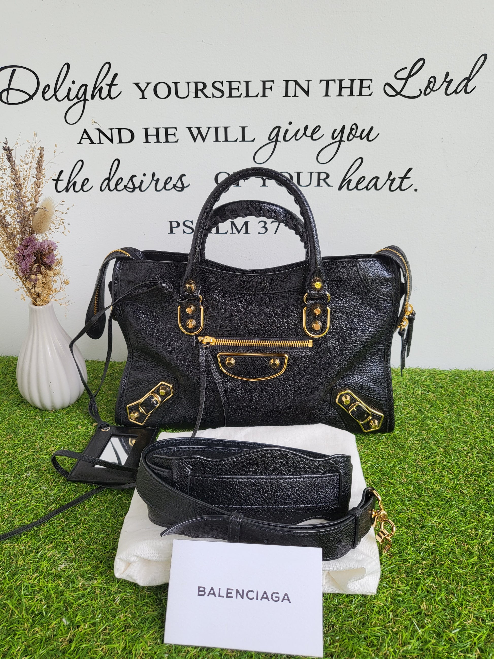 Gold Hardware Balenciaga City Metallic Edge Small Balenciaga Mini