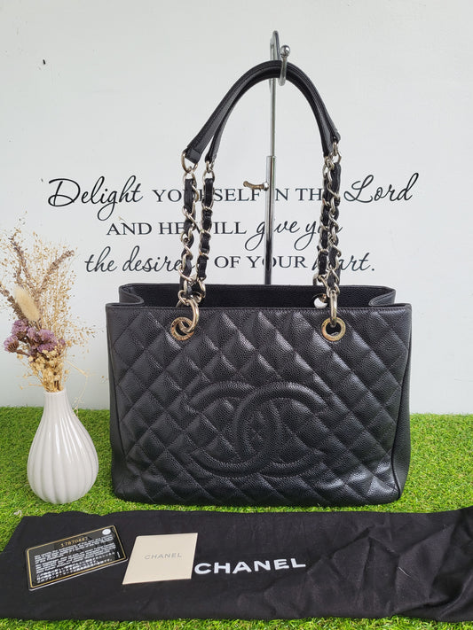 Chanel GST Black Caviar SHW