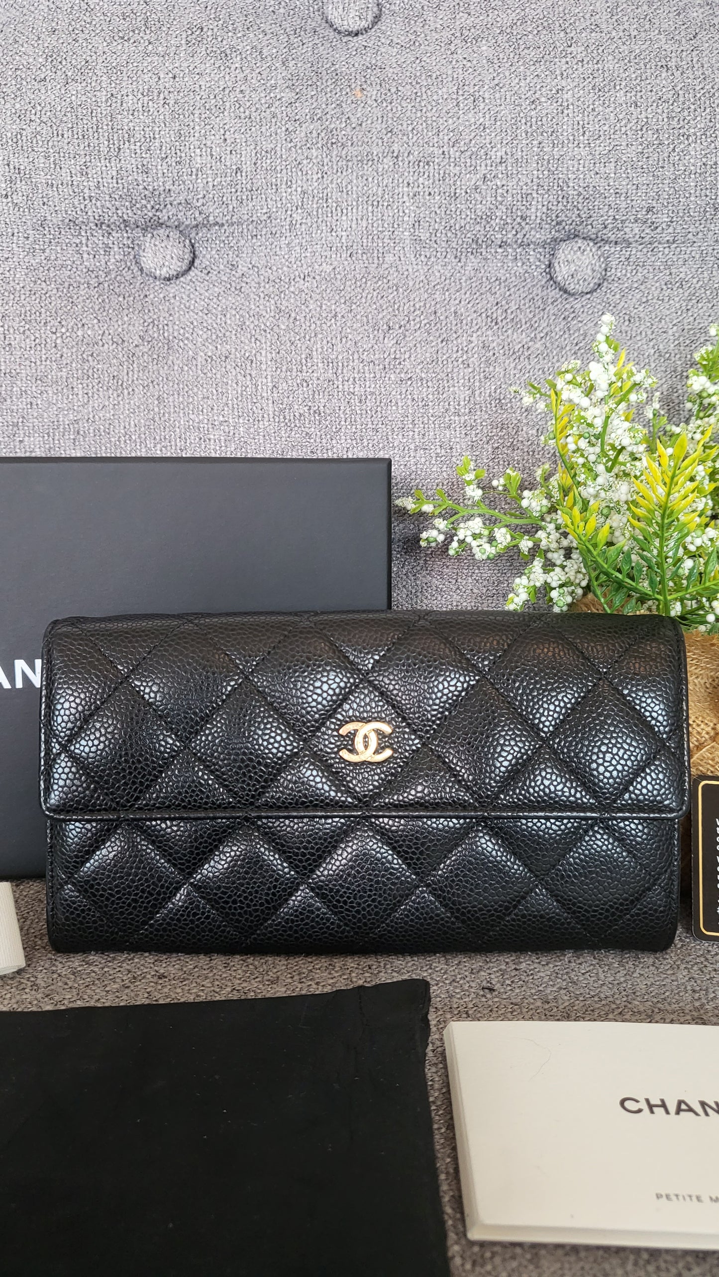 Chanel classic long wallet