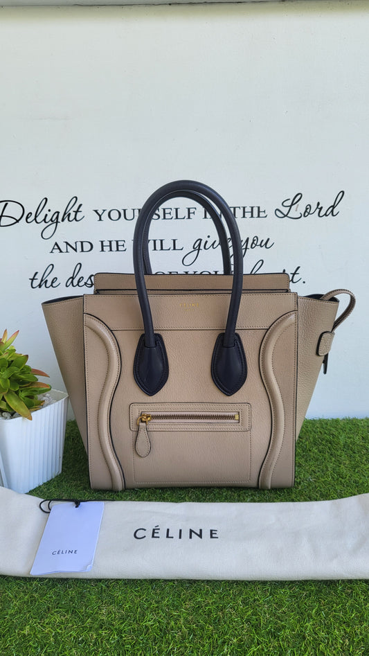 Celine Luggage Micro bi Color