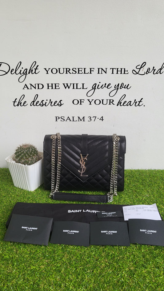 YSL medium envelope flap