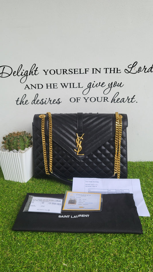 YSL envelope bag large