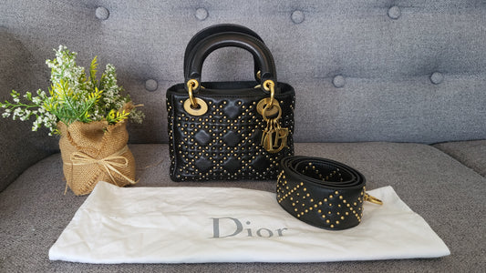 Lady Dior Small studded