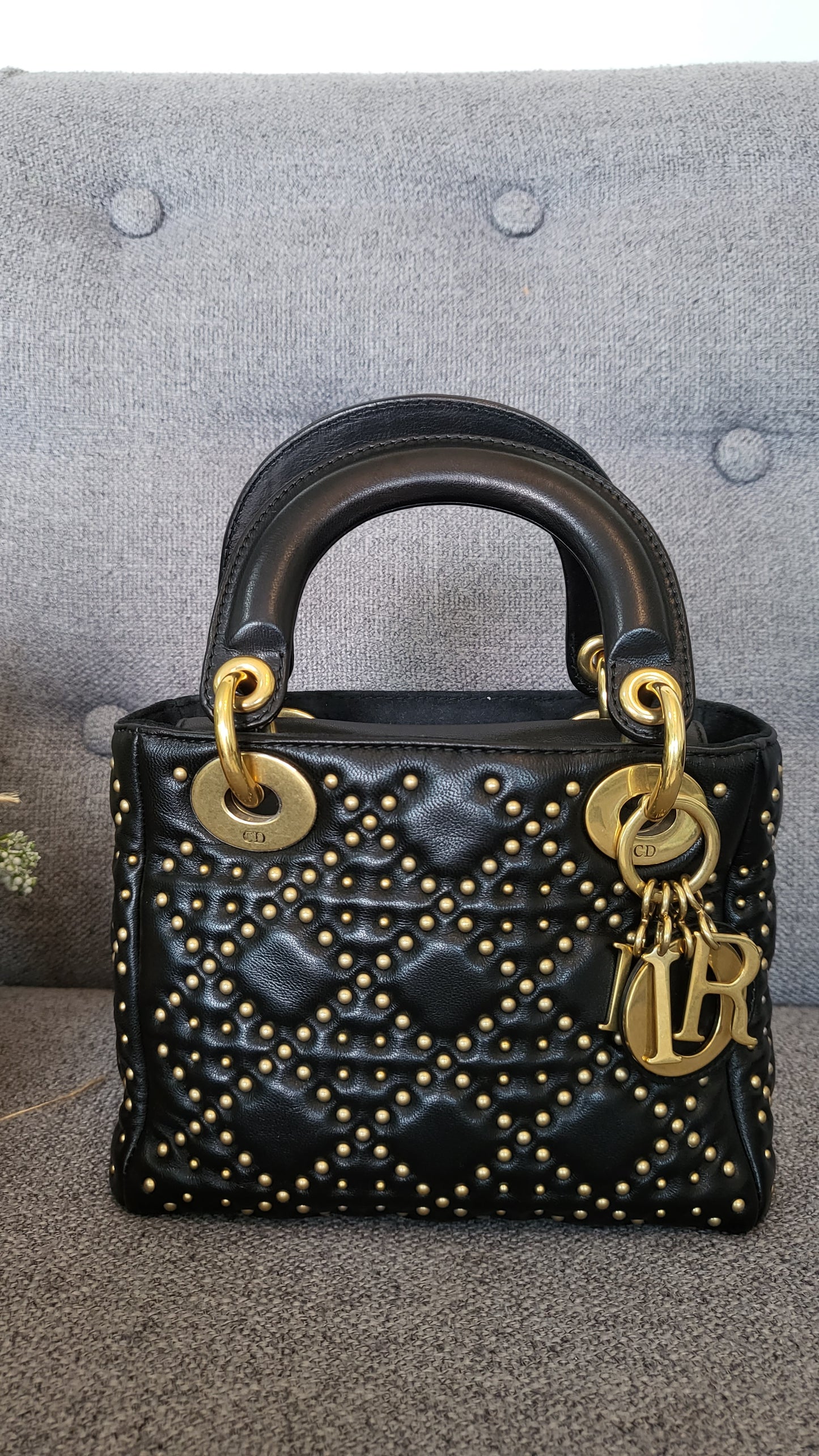 Lady Dior Small studded