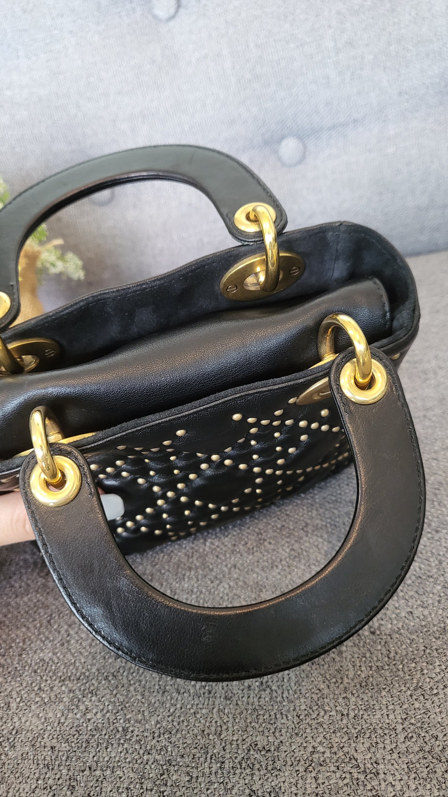 Lady Dior Small studded