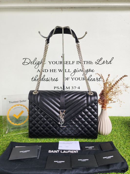 YSL large envelope bag