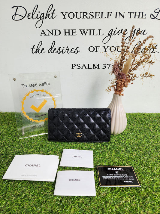 Chanel Bi fold long wallet