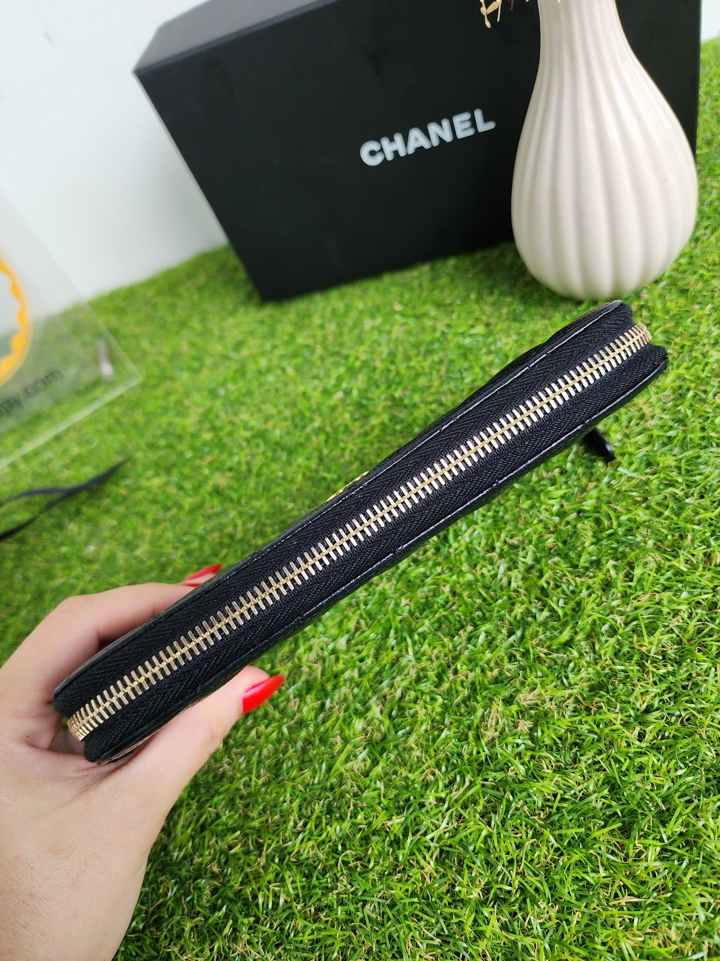 Chanel long zippy wallet