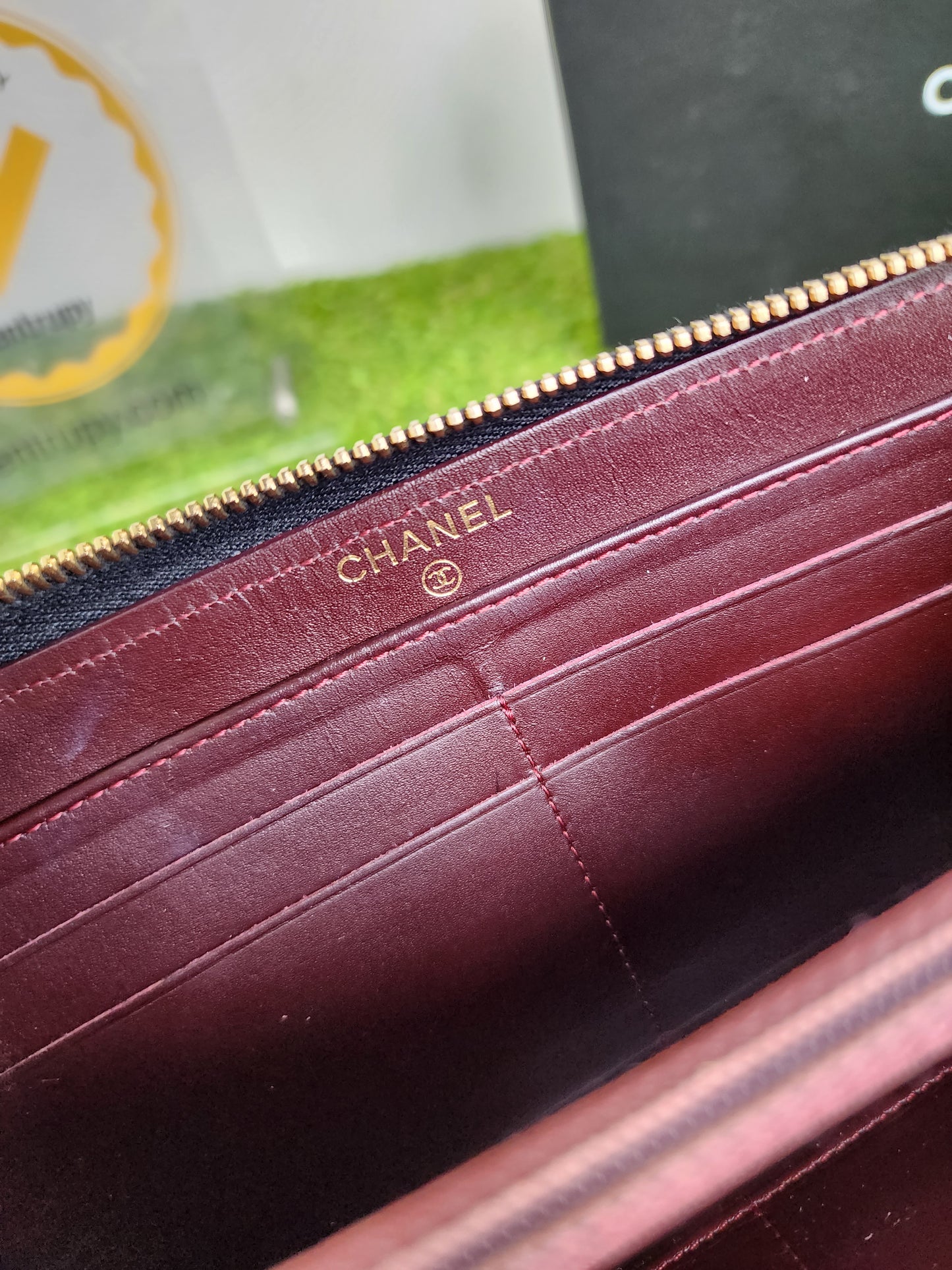 Chanel long zippy wallet