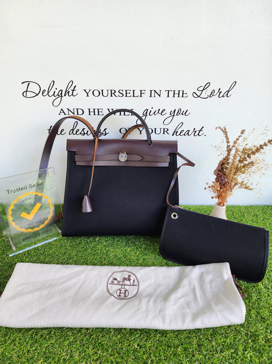 Hermes Herbag Canvas