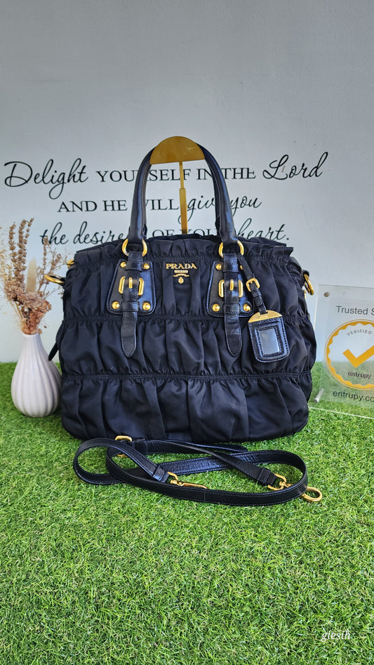 Prada guafre nylon