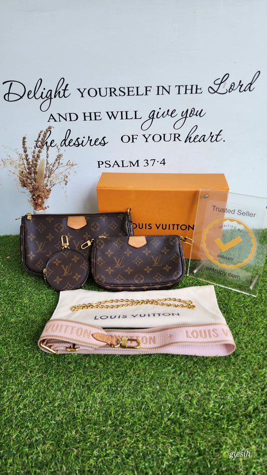 Louis Vuitton Multipochette Rose Strap