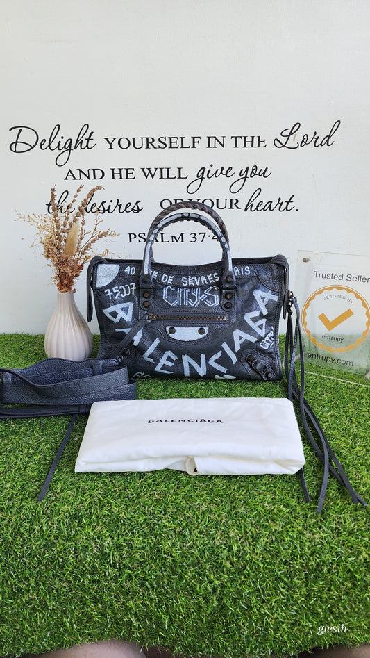 Balenciaga Graffiti Small City