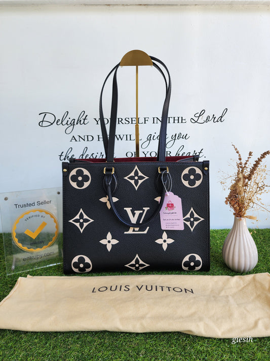 Louis Vuitton OTG MM empreiente Bi color