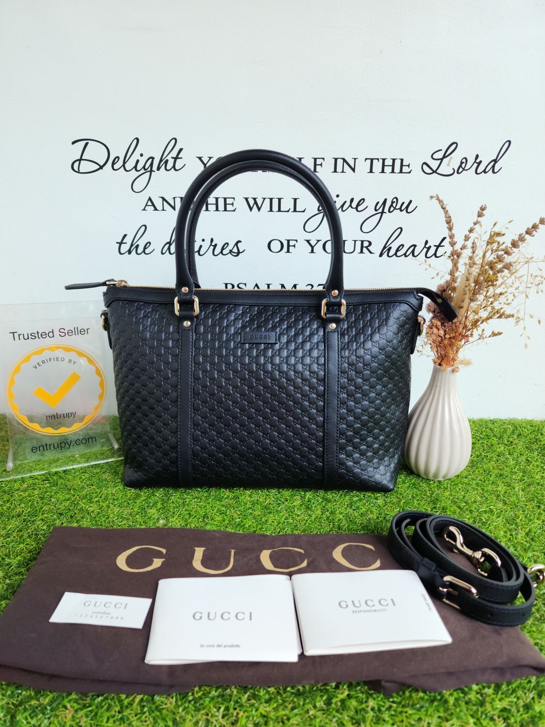 Guccisima 2 way leather bag