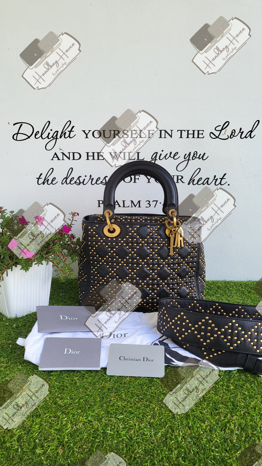 Lady Dior medium studded